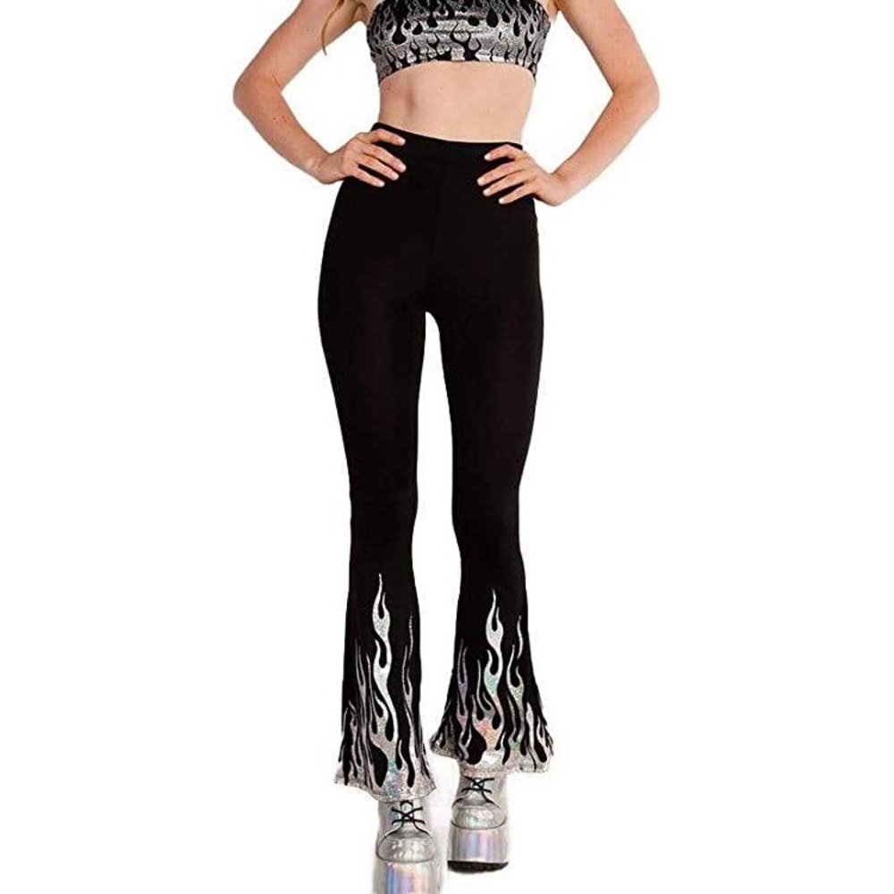 Festival flame bell bottoms